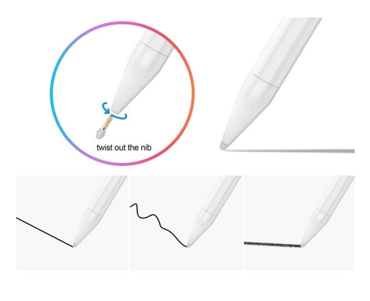 Active Stylus Compatible with Apple iPad, Stylus Pens for Touch Screens,Recha Carousel 5
