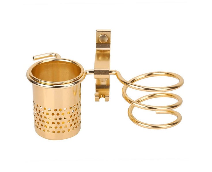 Wall Mounted Spiral Hair Dryer Holder with Hair Straightener Holder Carousel 2