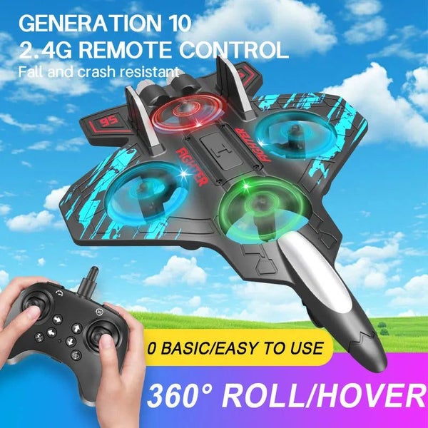 High-Speed RC Fighter Jet Drone - The Ultimate Aerial Thrill Carousel 7