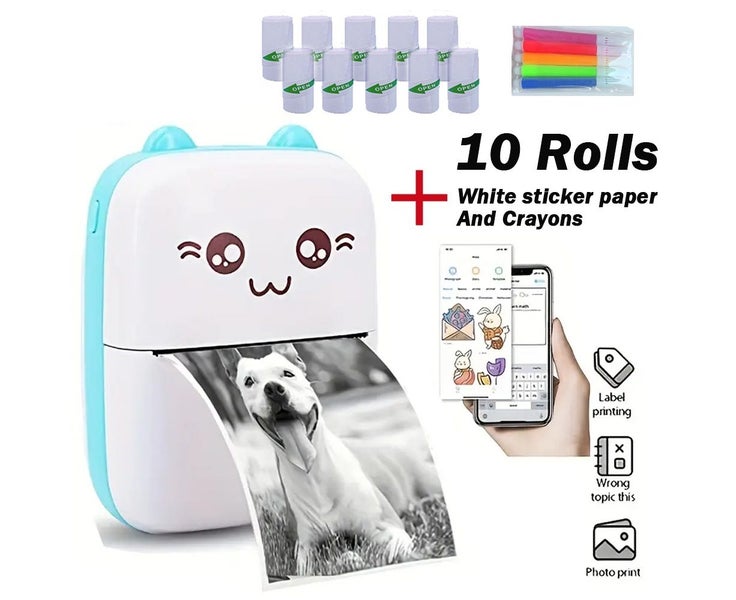 Mini Printer, Pocket Printer, Portable Bluetooth Thermal Printer, Mobile Ph Carousel 1