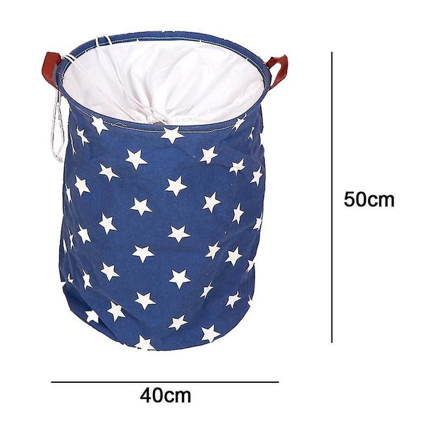 Daily Sundries Storage Bag Double Handle Foldable Storage Basket Dirty Clothes B Carousel 2