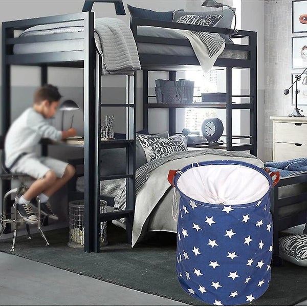 Daily Sundries Storage Bag Double Handle Foldable Storage Basket Dirty Clothes B Carousel 5