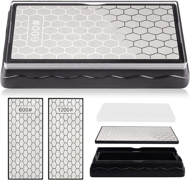 Double Sided Knife Sharpener Honeycomb Knife Sharpener Antiskid Bottom Plate Kit Carousel 1