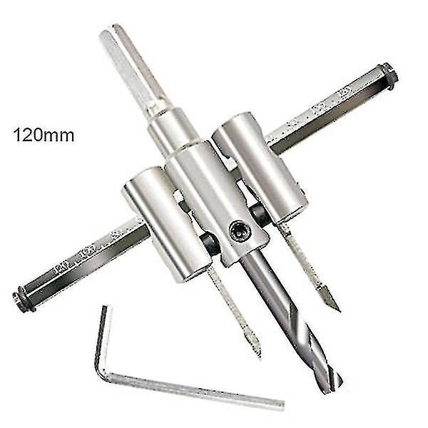 Adjustable Drill Bit Woodworking Hole Opener - Metal Wood Circle Hole Saw Drill Carousel 5
