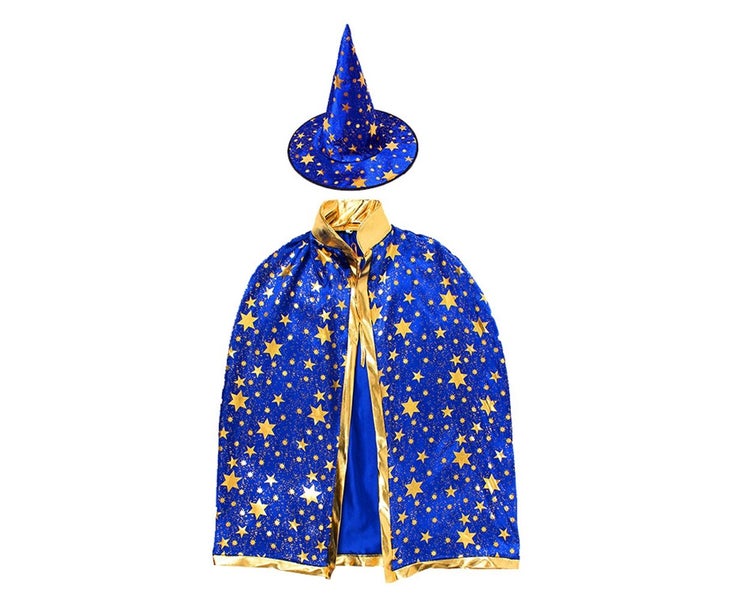 Wizard Cape with Hat,Halloween kids Costumes,Witch Cape for Children Carousel 1