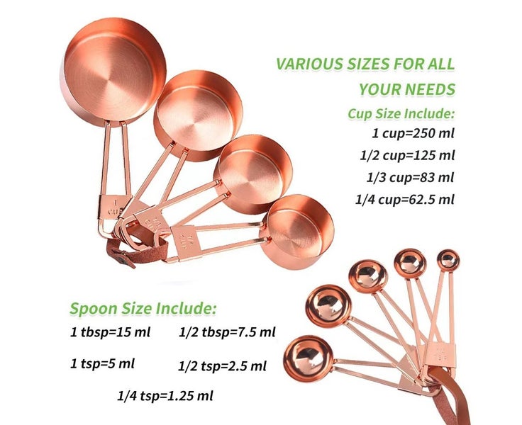 Stainless Steel Measuring Cups and Spoons Set, Measures for Liquid and Dry In Carousel 2