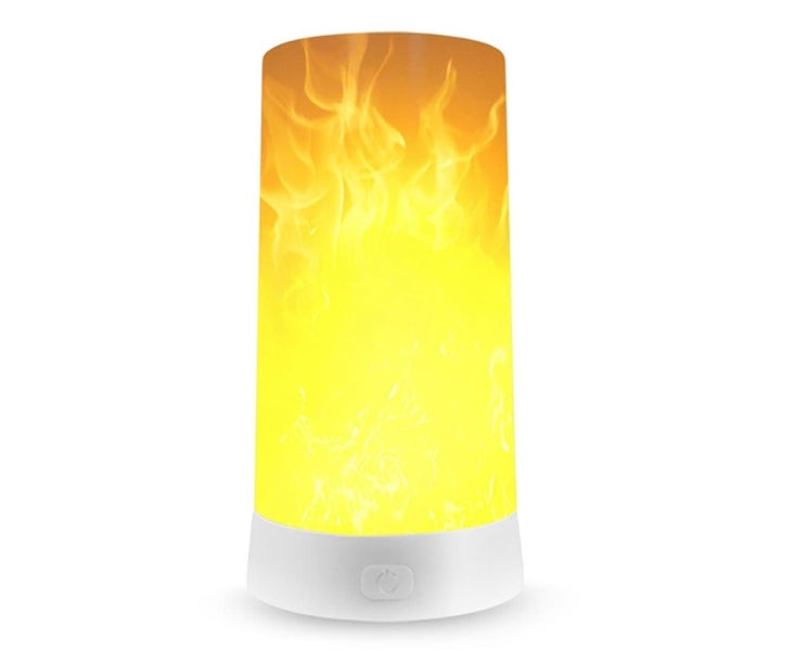 LED Flame Effect Light, USB DimmableMode Lantern for Halloween Room Part Carousel 1
