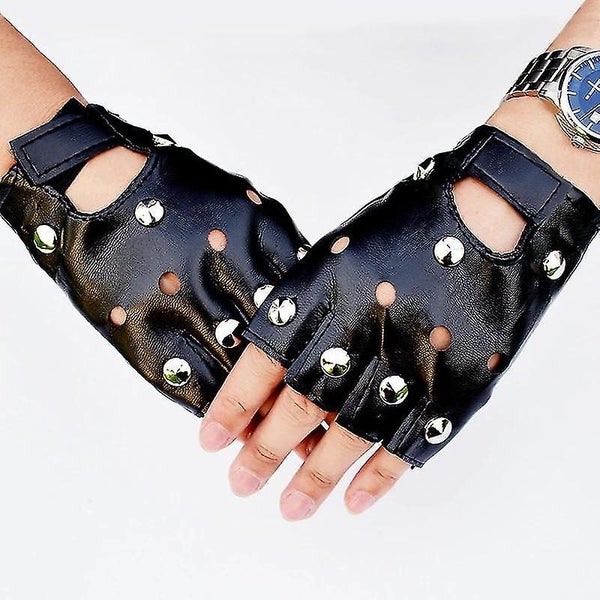 Adult/child Halloween Carnival Studded Cool Gloves Street Dance Punk Dancing Dew Carousel 1