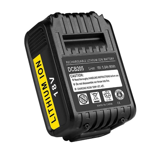 PTN Dewalt 18V 20V 5000mAh Battery Compatible DCB180 DCB181 Li-ion 5.0Ah Carousel 2