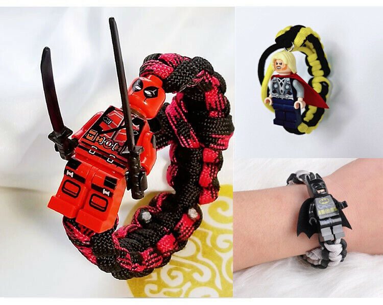 Marvel Avengers DC Super Hero Batman Deadpool Darth Vader Minifigure Bracelet Carousel 1