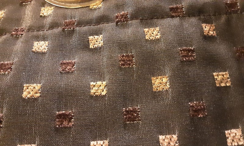 REF185A Chocolate brown eyelet drapes Carousel 2