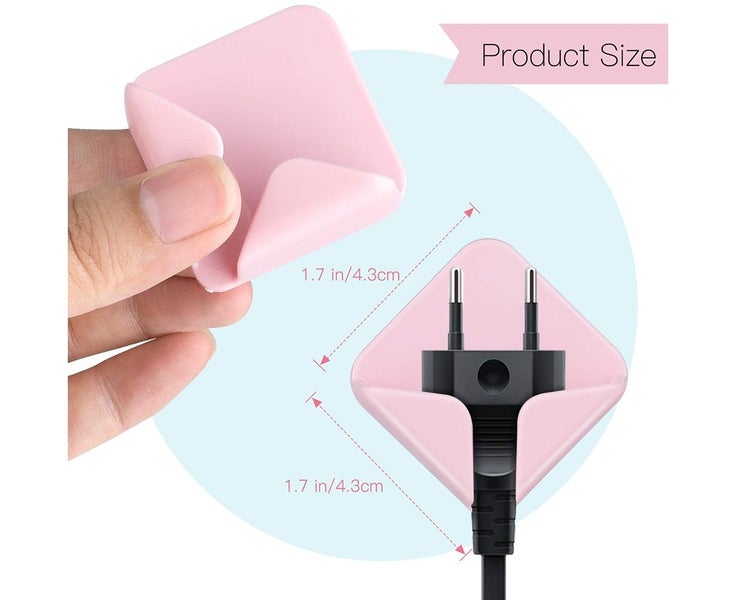 8 Pack Wall Mounted Plastic Adhesive Hooks Toothbrush Carousel 2