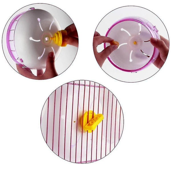 Hamster Running Disc Toy Silent Rotatory Jogging Wheel Pet Sports Wheel Toys Carousel 2