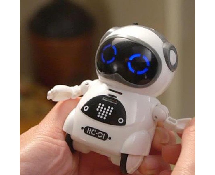 Biwiti Pocket RC Robot for Kid Talking Interactive Dialogue Singing Dancin white Carousel 2