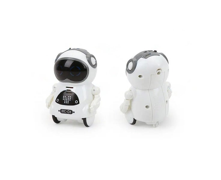 Biwiti Pocket RC Robot for Kid Talking Interactive Dialogue Singing Dancin white Carousel 8