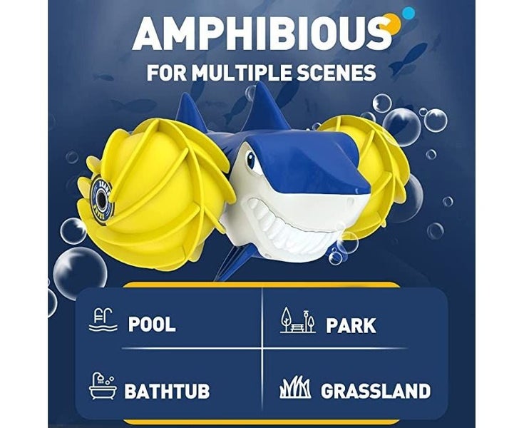 Amphibious Remote Control Shark Toys for 6-12 Year Old Boys Kids, 1:16 Remo Carousel 2