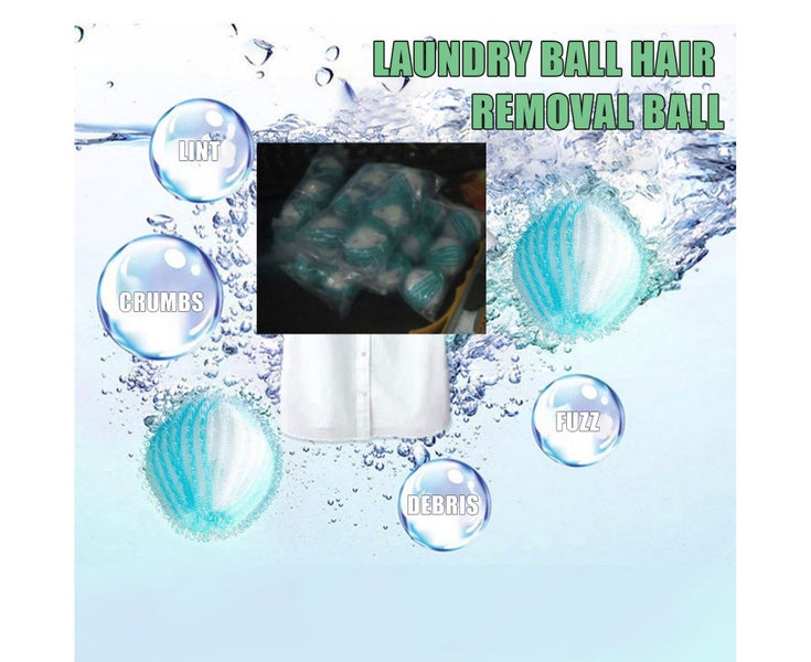 8PCS Pet Hair Remover for Laundry, Dog Hair Laundry Catcher Reusable Washer Carousel 2