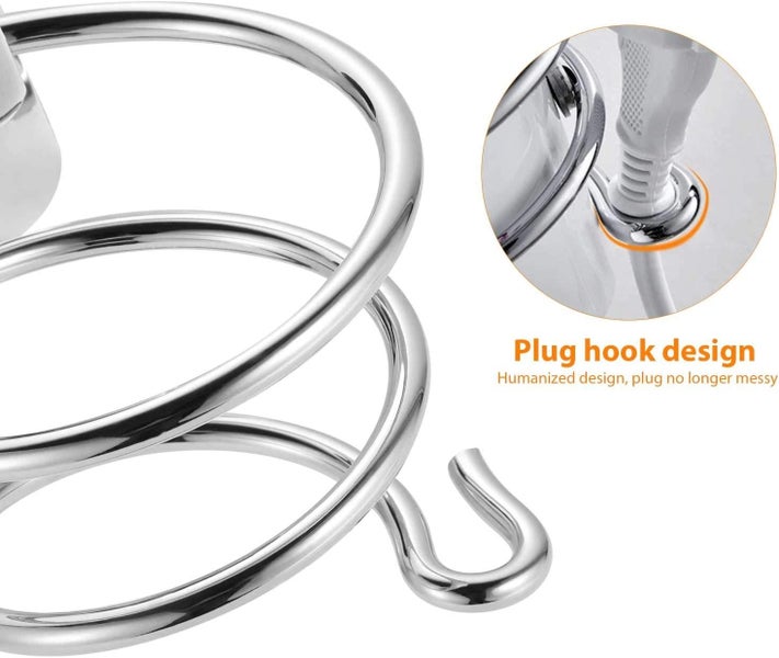 Hair Dryer Holder Hair Dryer Holder Without Drilling, Holder for Hair Dryer M Carousel 5
