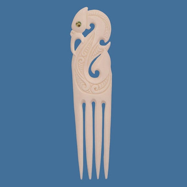 Bone Manaia Heru - Extra Large (17 x 4cm ) Carousel 1