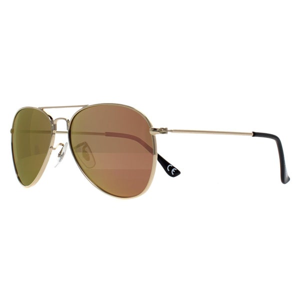 Prive Revaux Sunglasses Commando Mini J5G 5X Champagne Gold Blue Mirror Carousel 2