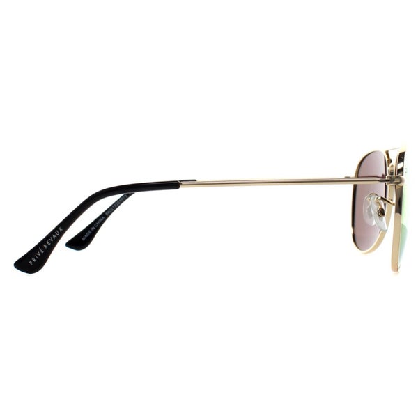 Prive Revaux Sunglasses Commando Mini J5G 5X Champagne Gold Blue Mirror Carousel 4