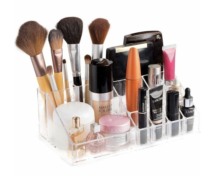 Acrylic Jewelry Cosmetic Organizer, Drawers 16 Compartments jewelry Box Carousel 4