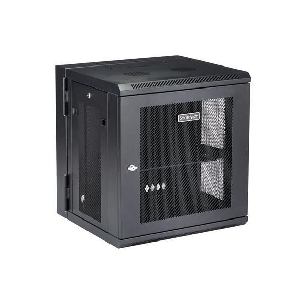 12U Wall-Mount Server Rack Cabinet - Hinged Enclosure - Up to 16 in. Deep Carousel 2