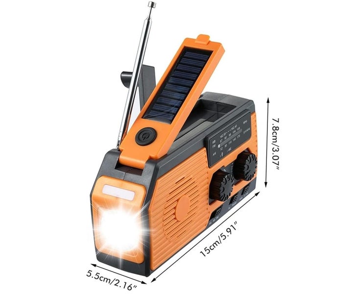 Emergency Solar Power Radio Hand Crank Radio Dynamo Generator 5000mAh Phone Carousel 2