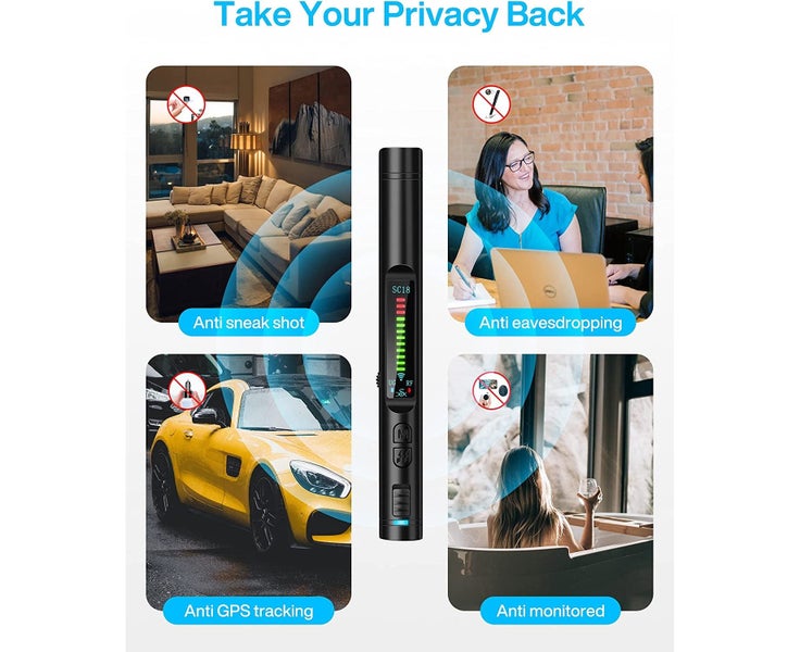 Camera Finder, GPS Tracking Detection, RF Signal Scanner with 1M-8G Hz Wide F Carousel 2