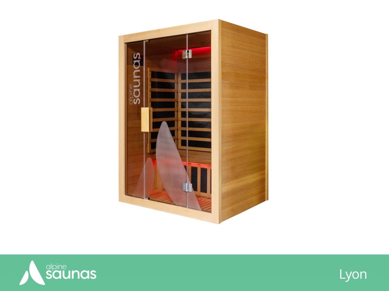 INDOOR SAUNA - LYON LOW EMF 2-SEATER - ALPINE SPAS Carousel 2
