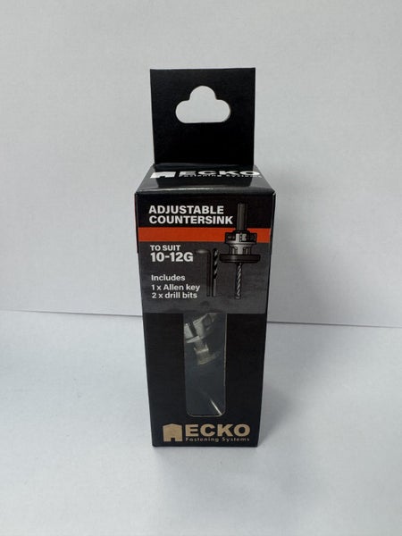 Ecko Adjustable Countersink 10 – 12g (includes 1x allen Key 2x drill bits) Carousel 1