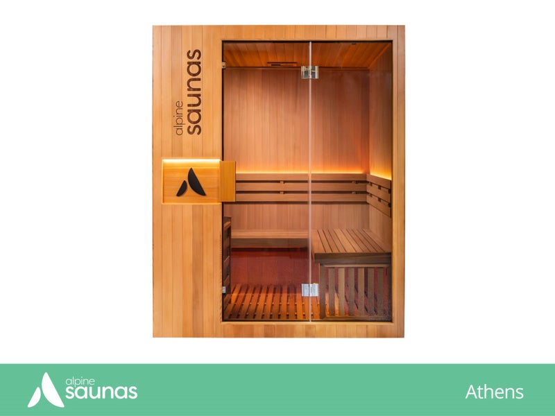 INDOOR SAUNA - ATHENS CEDAR - ALPINE SPAS Carousel 1