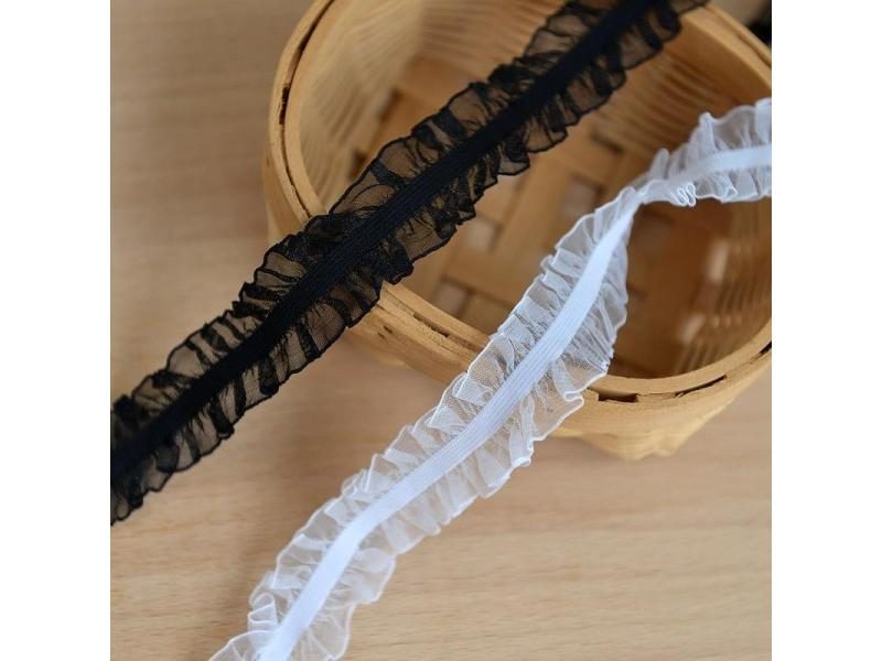 M801 2cm High Quality Lace Accessories For Clothing Garment Stretch Lace Carousel 2