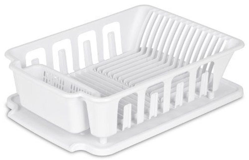 STERILITE 2 Piece Sink Dish Rack Drainer - Large Carousel 1