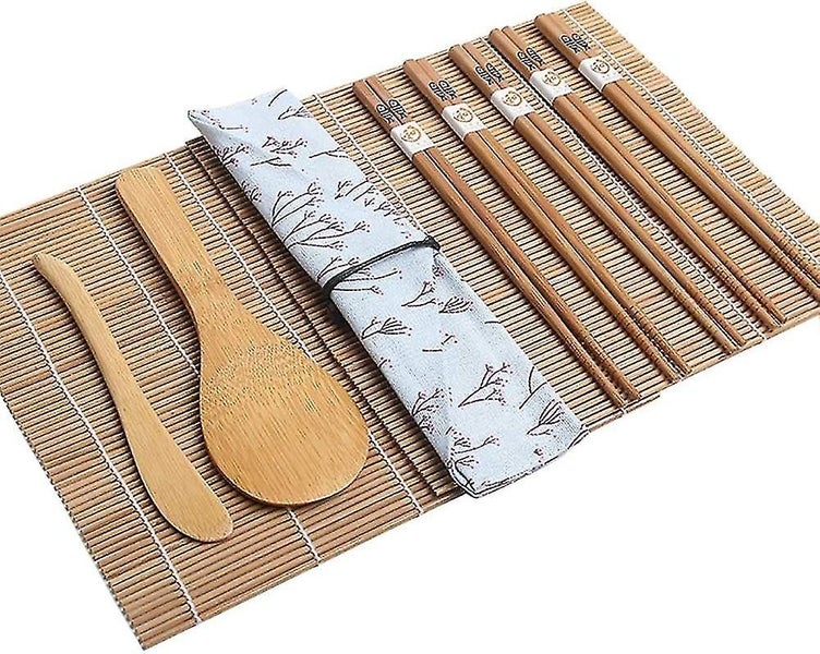 Sushi Making Kit 11 Pcs Heilwiy Bamboo Sushi Rolling Mat With Bag Includes 2 Rol Carousel 2