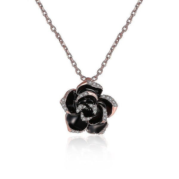 Environmental Protection Rose Gold Rose Pendant Ladies Necklace N009 Lkn18krgpn6 Carousel 1