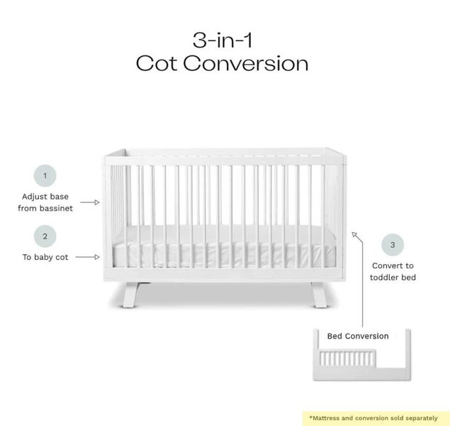 MOCKA SECONDS: Aspen Cot - White Carousel 4