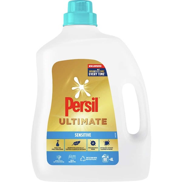 Persil Ultimate Laundry Liquid Sensitive 4L Carousel 1