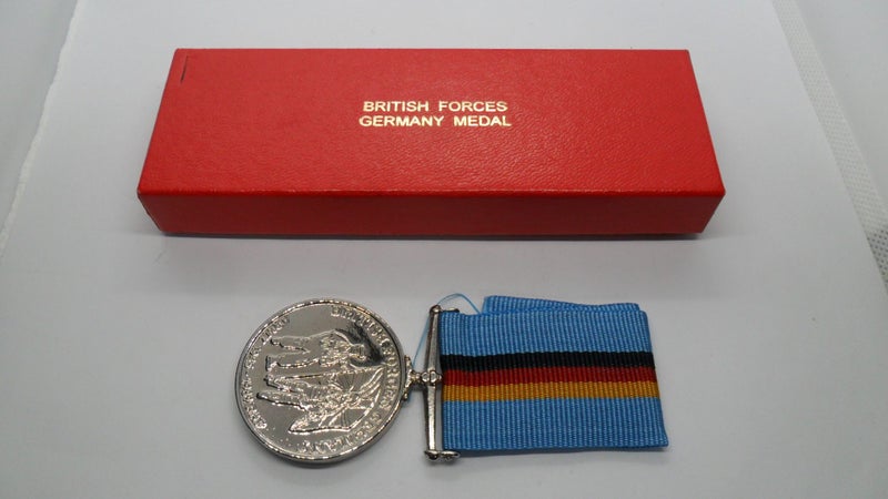 UK British Forces Germany Medal and Issue Box Carousel 1