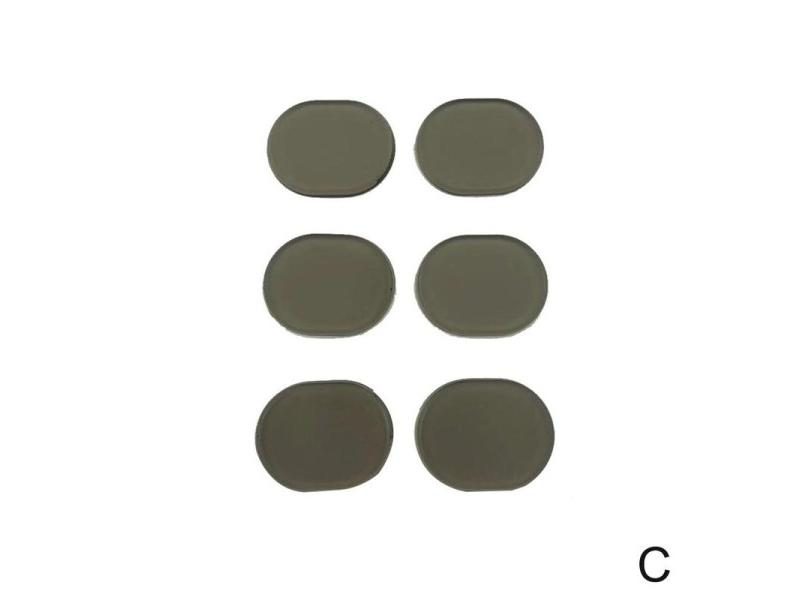 6PCS/Set Transparent Snare Drum Mute Pad Drum Damper Drum Muffler Percussion Carousel 1