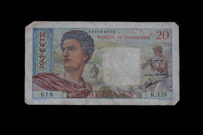 Banknote - TAHITI / PAPEETE - 20 Francs 1963 Carousel 1