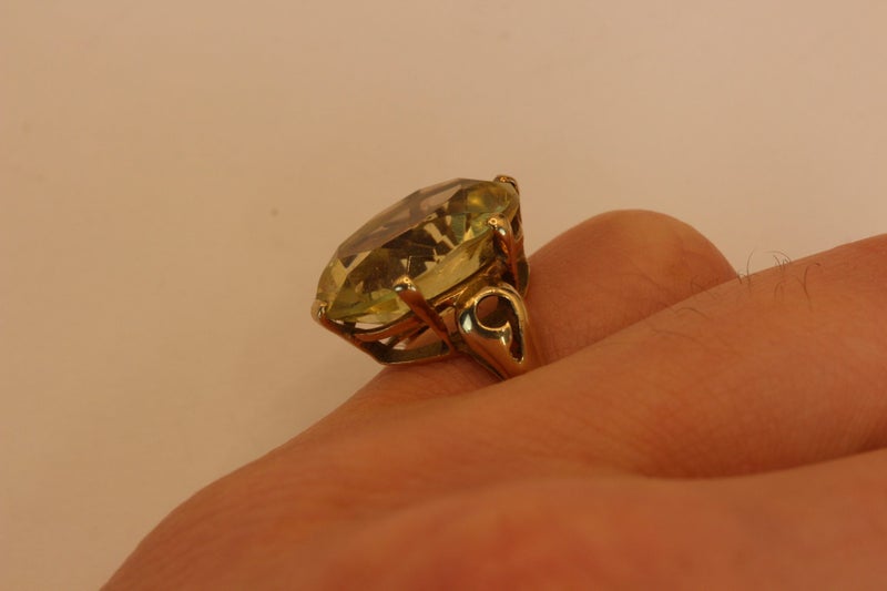 5CT 9ct Large Citrine ring Carousel 7