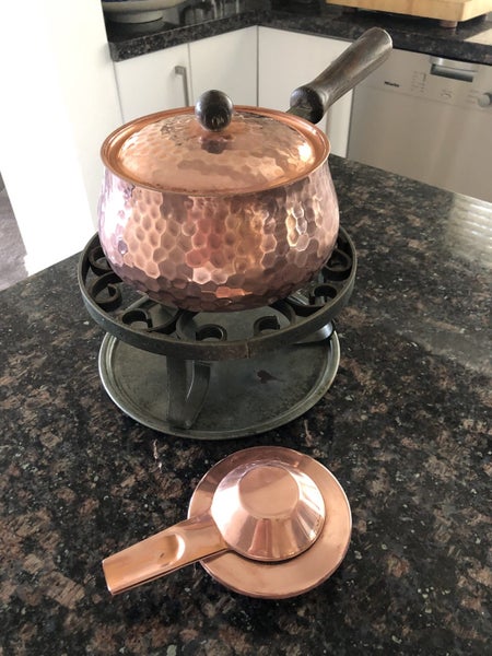 Vintage Copper Fondue Set Carousel 2