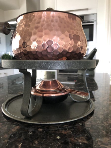 Vintage Copper Fondue Set Carousel 1