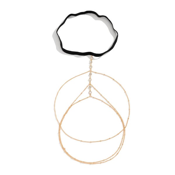 2pcs Sexy Beach Multi-layer Leg Chain Strench Thigh Chain Jewelry Carousel 2