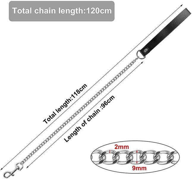 Dog Leash Chain, Metal Dog Leash Chew Proof, Chain For Dog, 118 Cm Chain Dog Carousel 2
