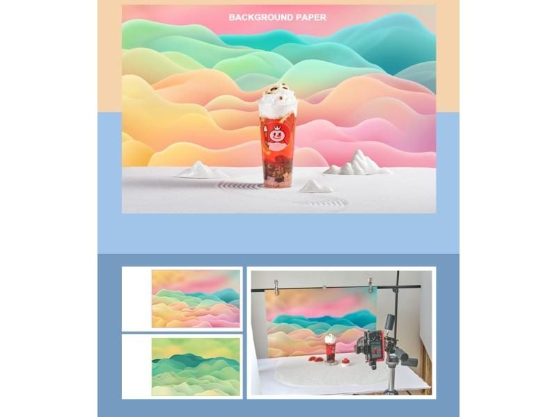 Marble Printing Backdrop 57X87cm 2sides Waterproof For Photo Studio Carousel 2