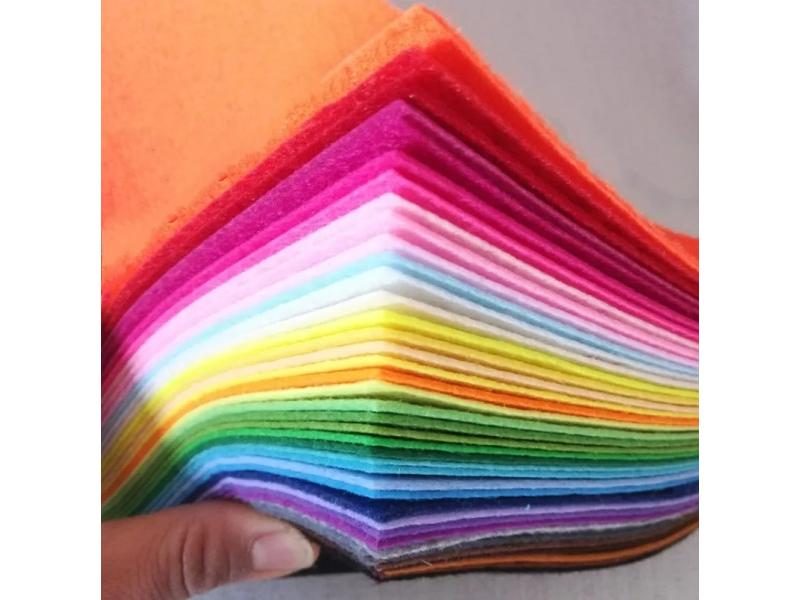 40Pcs 10x10cm Nonwoven Felt Fabric Patchwork Bundle For Kids DIY Crafts Carousel 2
