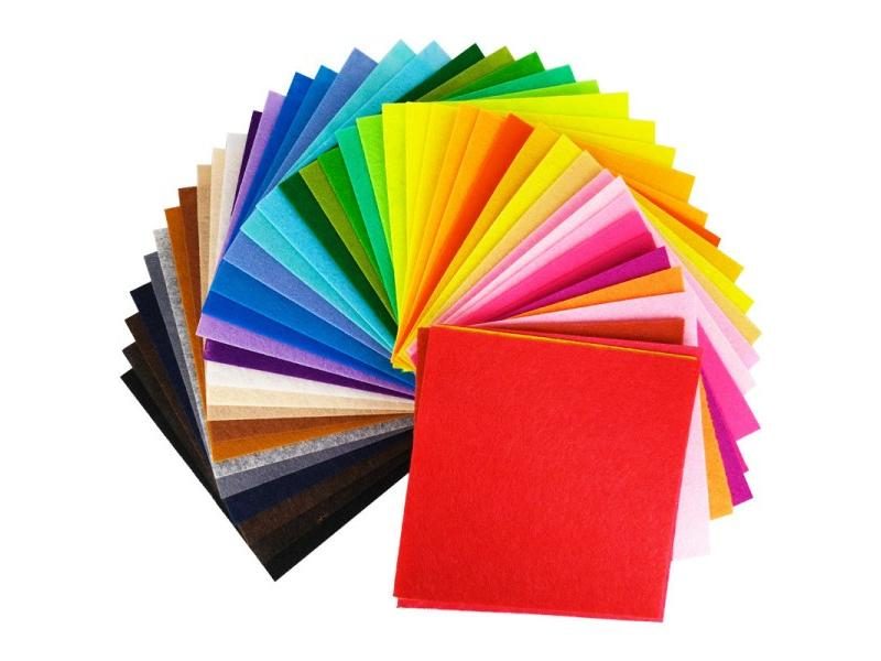 40Pcs 10x10cm Nonwoven Felt Fabric Patchwork Bundle For Kids DIY Crafts Carousel 1