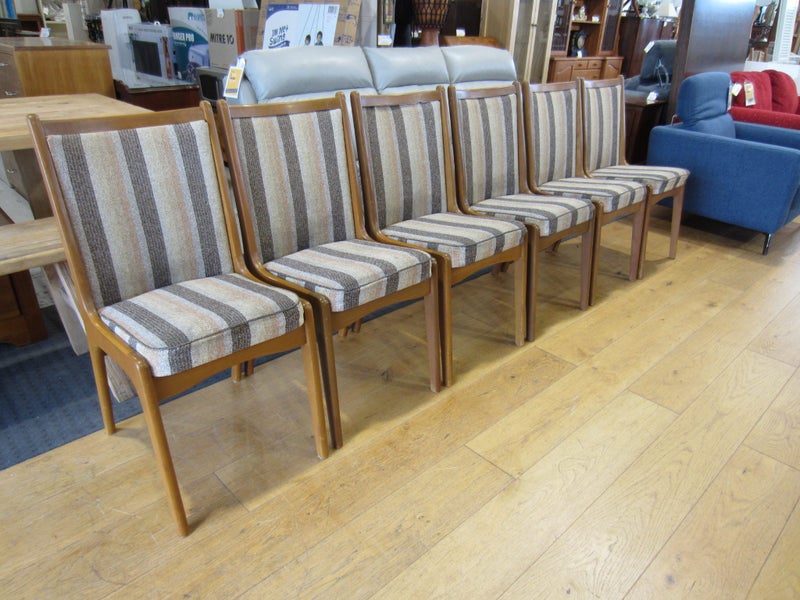 6 x 'Furniture by Knight' Mid Century Dining Chairs Carousel 1